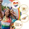 36 Pcs Pride Enamel Pins Bulk Rainbow LGBT Lapel Pins Gay Pride Heart Flag Brooch Pins Badge for Clothes Bags Backpack Hat Jacket Decoration
